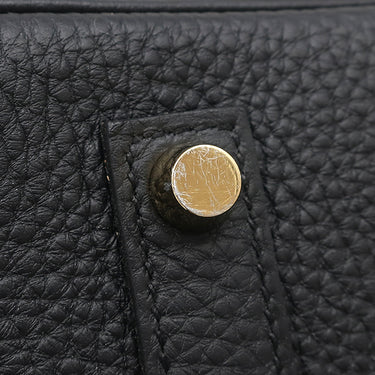 エルメス HERMES バーキン35 ブラック トゴ ハンドバッグ マットゴールド金具 黒