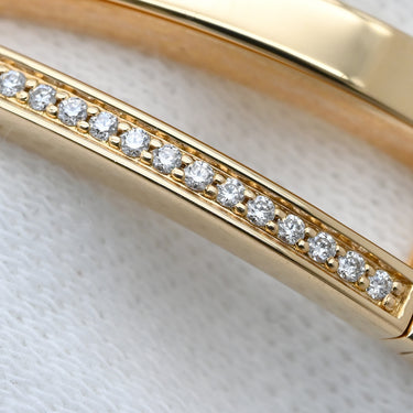 ティファニー Tiffany & Co アトラス Ｘ ナローブレス ローズゴールド K18PG ダイヤモンド ブレスレット ピンクゴールド 750AU 18K PG