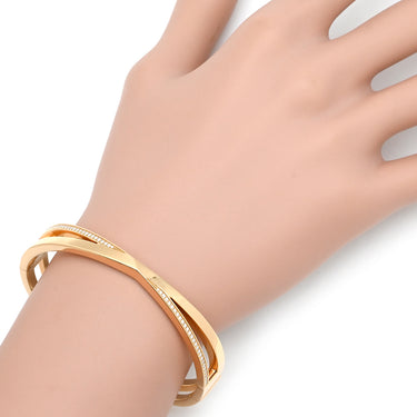 ティファニー Tiffany & Co アトラス Ｘ ナローブレス ローズゴールド K18PG ダイヤモンド ブレスレット ピンクゴールド 750AU 18K PG