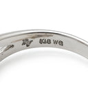 ポンテヴェキオ Ponte Vecchio ホワイトゴールド K18WG ダイヤモンド サファイア リング 指輪 Au750 18K 18金 パヴェ ダイヤ サファイア ハート フラワーモチーフ 10号