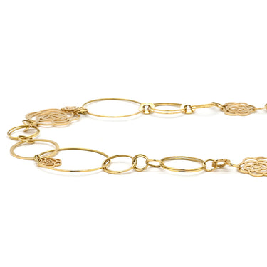 シャネル CHANEL カメリア コレクション イエローゴールド K18YG ネックレス CHANEL Au750 18K 18金