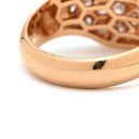 ブルガリ BVLGARI セルペンティ ピンクゴールド K18PG ダイヤモンド ルベライト リング 指輪 750Au 18K スネーク ダイヤ 14号