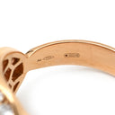 ブルガリ BVLGARI セルペンティ ピンクゴールド K18PG ダイヤモンド ルベライト リング 指輪 750Au 18K スネーク ダイヤ 14号