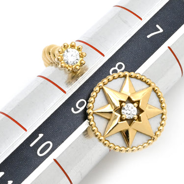 クリスチャン・ディオール Christian Dior ローズ デ ヴァン JRDV95150 イエローゴールド K18YG ダイヤモンド マザーオブパール #49(JP9) リング 指輪 18K パール 2Pダイヤ 8.5号