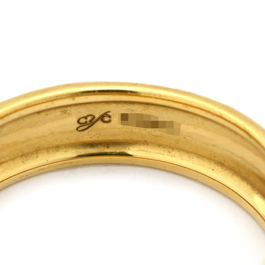 カレライカレラ Carrera y Carrera 彫刻モチーフリング イエローゴールド K18YG ダイヤモンド ＃61 リング 指輪 750YG 18金 ダイヤ 20号