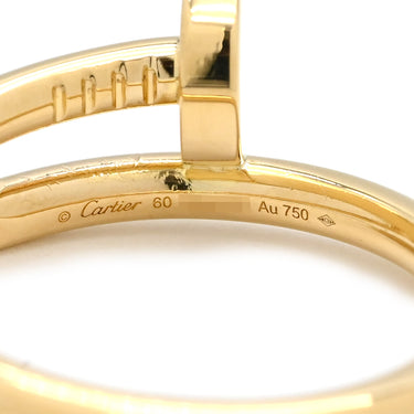カルティエ Cartier ジュストアンクル イエローゴールド K18YG #60(JP20) リング 指輪 750 18K JUSTE UN CLOU 20号
