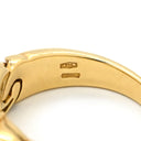 ブルガリ BVLGARI ガンチョリング イエローゴールド K18YG ダイヤモンド パール リング 指輪 BVLGARI Au750 YG 18K 18金 ダイヤ アコヤパール 1P 9.5号