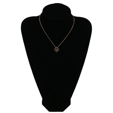 ヴァンクリーフアーペル Van Cleef & Arpels ヴィンテージ アルハンブラ ペンダント VCARPOMV00 ブラウンXローズゴールド K18PG ダイヤモンド ブルズアイ ネックレス Au750 2017年ホリデー