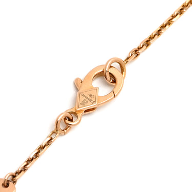 ヴァンクリーフアーペル Van Cleef & Arpels ヴィンテージ アルハンブラ ペンダント VCARPOMV00 ブラウンXローズゴールド K18PG ダイヤモンド ブルズアイ ネックレス Au750 2017年ホリデー