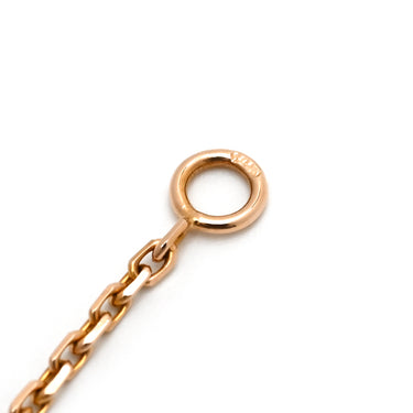 ヴァンクリーフアーペル Van Cleef & Arpels ヴィンテージ アルハンブラ ペンダント VCARPOMV00 ブラウンXローズゴールド K18PG ダイヤモンド ブルズアイ ネックレス Au750 2017年ホリデー