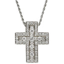 ダミアーニ DAMIANI ベルエポック S ホワイトゴールド K18WG ダイヤモンド ネックレス ペンダント Au750 18K 18金 クロス 十字架