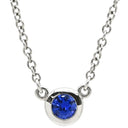 ティファニー Tiffany & Co カラー バイザヤード ペンダント プラチナシルバー Pt950 サファイア ネックレス T&Co. 1石 エルサペレッティ