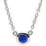 ティファニー Tiffany & Co カラー バイザヤード ペンダント プラチナシルバー Pt950 サファイア ネックレス T&Co. 1石 エルサペレッティ