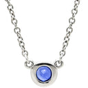 ティファニー Tiffany & Co カラー バイザヤード ペンダント プラチナシルバー Pt950 サファイア ネックレス T&Co. 1石 エルサペレッティ