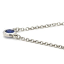 ティファニー Tiffany & Co カラー バイザヤード ペンダント プラチナシルバー Pt950 サファイア ネックレス T&Co. 1石 エルサペレッティ