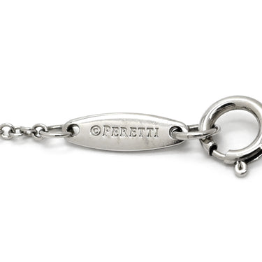 ティファニー Tiffany & Co カラー バイザヤード ペンダント プラチナシルバー Pt950 サファイア ネックレス T&Co. 1石 エルサペレッティ