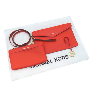 マイケルコース Michael Kors MAISIE 3 IN 1 トート ラージ 35F3G5MT3I ダークサングリア PVC レザー トートバッグ ゴールド金具 赤 マルチWAY MKシグネチャー A4