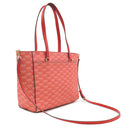 マイケルコース Michael Kors MAISIE 3 IN 1 トート ラージ 35F3G5MT3I ダークサングリア PVC レザー トートバッグ ゴールド金具 赤 マルチWAY MKシグネチャー A4