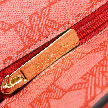 マイケルコース Michael Kors MAISIE 3 IN 1 トート ラージ 35F3G5MT3I ダークサングリア PVC レザー トートバッグ ゴールド金具 赤 マルチWAY MKシグネチャー A4