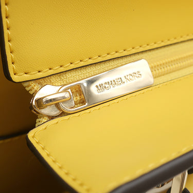 マイケルコース Michael Kors CHARLOTTE 3 IN 1 トート ラージ 35S4GCFT3R イエロー×ホワイト レザー トートバッグ ゴールド金具 マルチWAY A4サイズ
