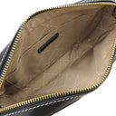 マイケルコース Michael Kors ジェットセット クロスボディ ラージ 35S4GTTC3W ブラック×ナチュラル レザー ポリプロピレン ショルダーバッグ ゴールド金具 黒 かごバッグ