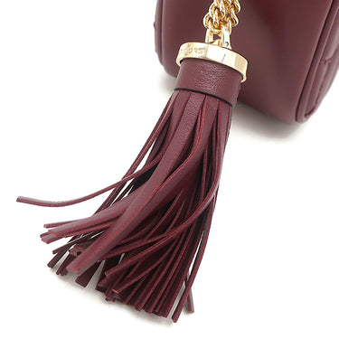 マイケルコース Michael Kors ジェットセット ショルダー 32F1GJ6M2L ボルドー レザー ショルダーバッグ ゴールド金具 ロゴ キルティング