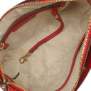 マイケルコース Michael Kors MERCER ベルテッド サッチェル スモール 30S9GM9S1B レッド×ブラウン PVC レザー 2WAYバッグ ゴールド金具 パドックチャーム