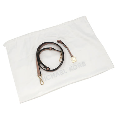 マイケルコース Michael Kors Mercer ミディアム カラーブロック ロゴ ベルト付きサッチェル 30S0GM9S2V ピンク×ホワイト PVC レザー 2WAYバッグ ゴールド金具