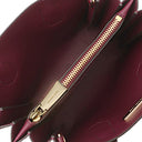 マイケルコース Michael Kors MERCER アコーディオン メッセンジャー ミディアム 30F1GM9M6B ボルドー PVC レザー 2WAYバッグ ゴールド金具