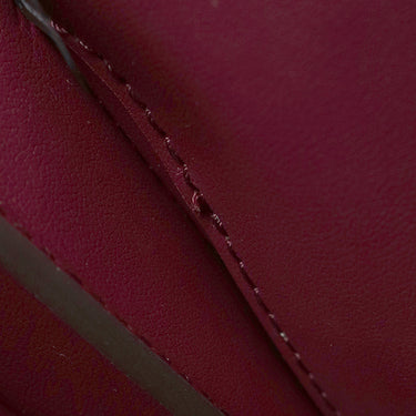 マイケルコース Michael Kors MERCER アコーディオン メッセンジャー ミディアム 30F1GM9M6B ボルドー PVC レザー 2WAYバッグ ゴールド金具