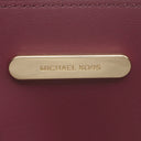 マイケルコース Michael Kors MERCER アコーディオン メッセンジャー ミディアム 30F1GM9M6B ボルドー PVC レザー 2WAYバッグ ゴールド金具