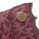マイケルコース Michael Kors MERCER アコーディオン メッセンジャー ミディアム 30F1GM9M6B ボルドー PVC レザー 2WAYバッグ ゴールド金具