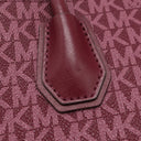 マイケルコース Michael Kors MERCER アコーディオン メッセンジャー ミディアム 30F1GM9M6B ボルドー PVC レザー 2WAYバッグ ゴールド金具