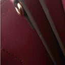 マイケルコース Michael Kors MERCER アコーディオン メッセンジャー ミディアム 30F1GM9M6B ボルドー PVC レザー 2WAYバッグ ゴールド金具