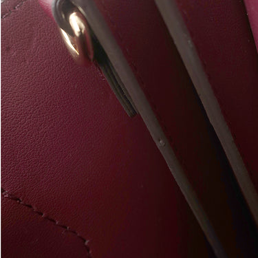 マイケルコース Michael Kors MERCER アコーディオン メッセンジャー ミディアム 30F1GM9M6B ボルドー PVC レザー 2WAYバッグ ゴールド金具