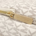 マイケルコース Michael Kors エリン シグネチャー スモール コンバーチブル 35T0GERB5B バニラ PVC レザー リュック・デイパック ゴールド金具 白 茶 MK