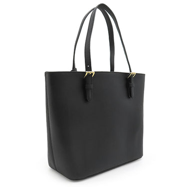 マイケルコース Michael Kors ジェットセット ミディアム ポケット トート 30S0GTTT6L ブラック レザー トートバッグ ゴールド金具 黒 MKロゴ