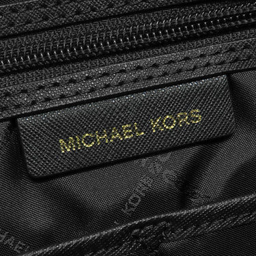 マイケルコース Michael Kors ジェットセット ミディアム ポケット トート 30S0GTTT6L ブラック レザー トートバッグ ゴールド金具 黒 MKロゴ