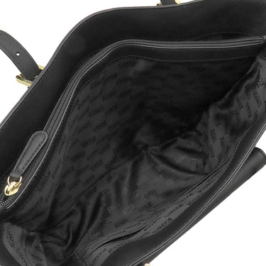 マイケルコース Michael Kors ジェットセット トートバッグ 35S6GTTT3L ブラック レザー トートバッグ ゴールド金具 黒 MKロゴ A4サイズ