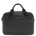 マイケルコース Michael Kors グレイソン スリム ペブルドレザー ブリーフケース 33S9MGYA2L ブラック レザー ビジネスバッグ シルバー金具 黒 A4サイズ