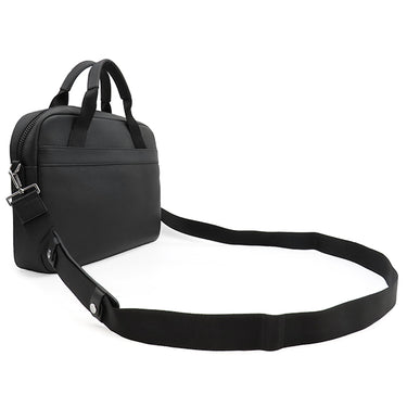 マイケルコース Michael Kors グレイソン スリム ペブルドレザー ブリーフケース 33S9MGYA2L ブラック レザー ビジネスバッグ シルバー金具 黒 A4サイズ