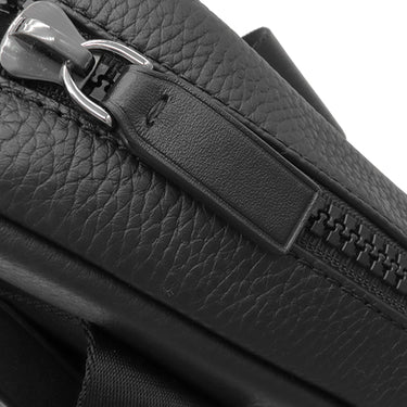 マイケルコース Michael Kors グレイソン スリム ペブルドレザー ブリーフケース 33S9MGYA2L ブラック レザー ビジネスバッグ シルバー金具 黒 A4サイズ