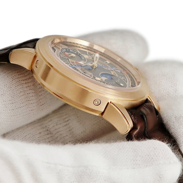 腕時計 ハリーウィンストン Harry Winston オーシャン バイレトログラード パーペチュアルカレンダー OCEAPC42RR001 自動巻き メンズ K18RG