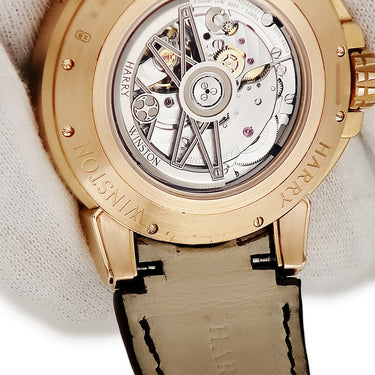 腕時計 ハリーウィンストン Harry Winston オーシャン バイレトログラード パーペチュアルカレンダー OCEAPC42RR001 自動巻き メンズ K18RG