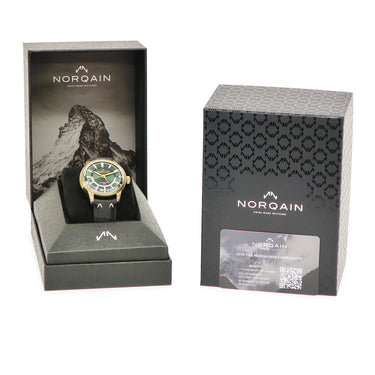 腕時計 ノルケイン NORQAIN フリーダム60 GMT リミテッドエディション NNZ2100ZG/E215/20BPR.18Z 自動巻き メンズ 新品同様 緑 限定