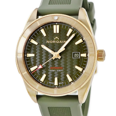 腕時計 ノルケイン NORQAIN アドベンチャー スポーツ 42mm NZ1000ZIA/K105/10KR.20Z 自動巻き メンズ 新品同様 デイト カーキグリーン