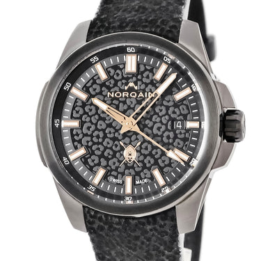 腕時計 ノルケイン NORQAIN インディペンデンス ハクナミパカ NB3008B03A/LEO303/320BRLP.18B 自動巻き メンズ 新品同様 ヒョウ柄