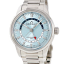 腕時計 ノルケイン NORQAIN フリーダム60 GMT 40mm アイスブルー NN2100SG/IA211/201SG 自動巻き メンズ 新品同様 デイト 水色