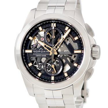 腕時計 ノルケイン NORQAIN インディペンデンス スケルトン クロノ 42mm NN3200SC/B323/102SKC 自動巻き メンズ 未使用品 限定