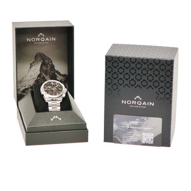 腕時計 ノルケイン NORQAIN インディペンデンス スケルトン クロノ 42mm NN3200SC/B323/102SKC 自動巻き メンズ 未使用品 限定
